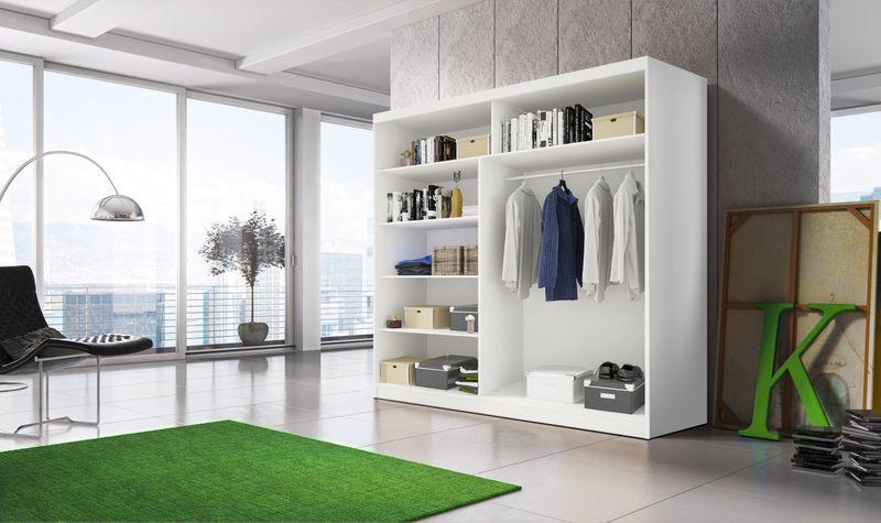 Liberty Multi 31 Sliding Mirror Door Wardrobe 203cm