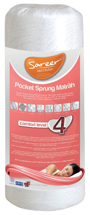 Sareer Matrah 2ft6 Small Single Pocket Sprung Mattress