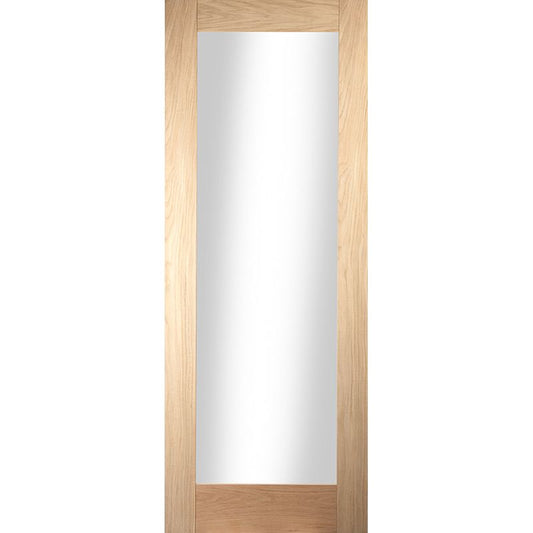 XL Joinery Prefinished Internal Oak Pattern 10 Clear Glazed Door